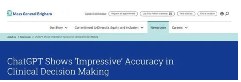 惊叹！ChatGPT在临床决策中，准确率高达71.7%！